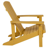 Charlestown All-Weather Adirondack Chair Faux Wood by Flash Furniture