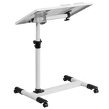 Adjustable Height Steel Mobile Computer Desk by Flash Furniture
