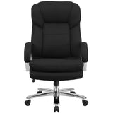 Flash Furniture Hercules Series GO-2078-GG Black Fabric Executive Swivel Chair With Loop Arms